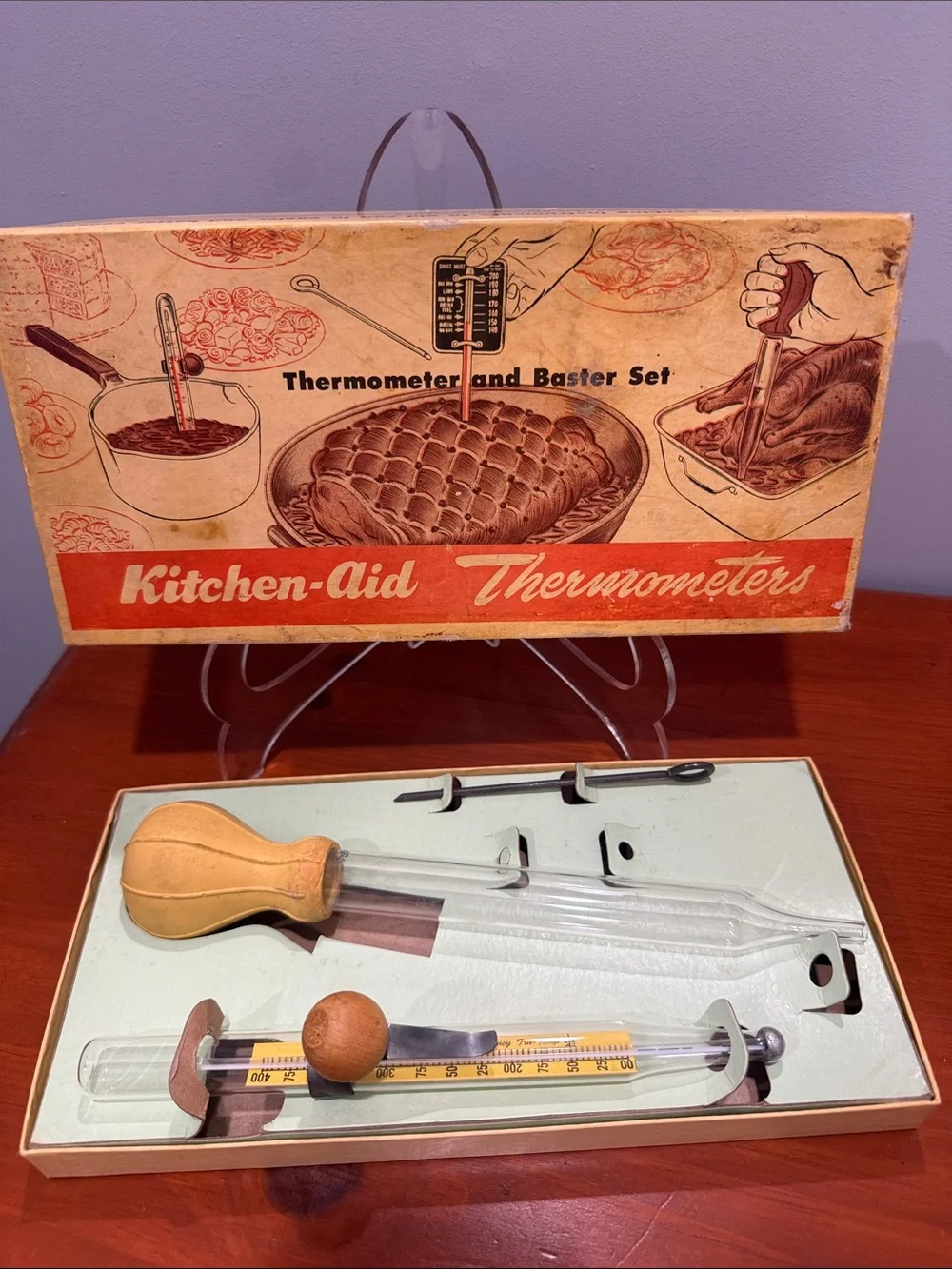 Kitchen-Aid Vintage Thermometer and Baster Set Grandmacore